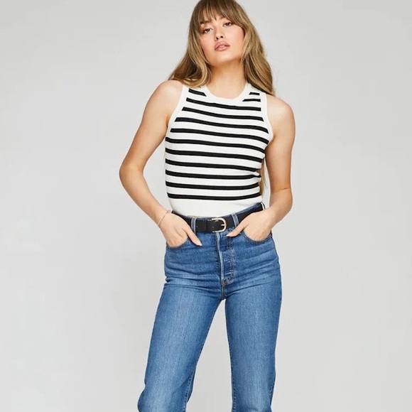 Gentle Fawn Cora black stripe tank M - Picture 1 of 4